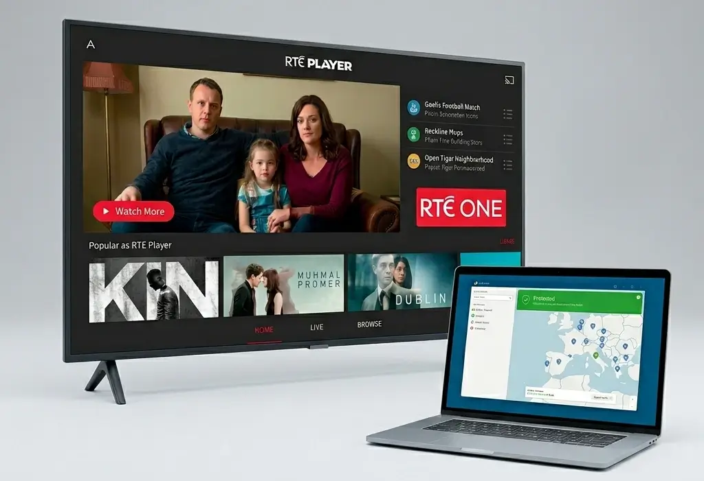 RTE Player in UK with NordVPN