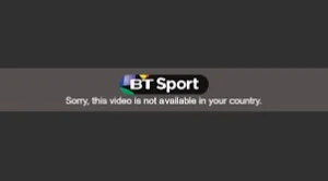 BT Sport in USA is blocked